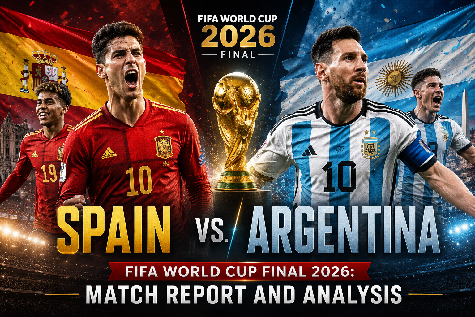 FIFA World Cup Final 2026. Spain vs. Argentina