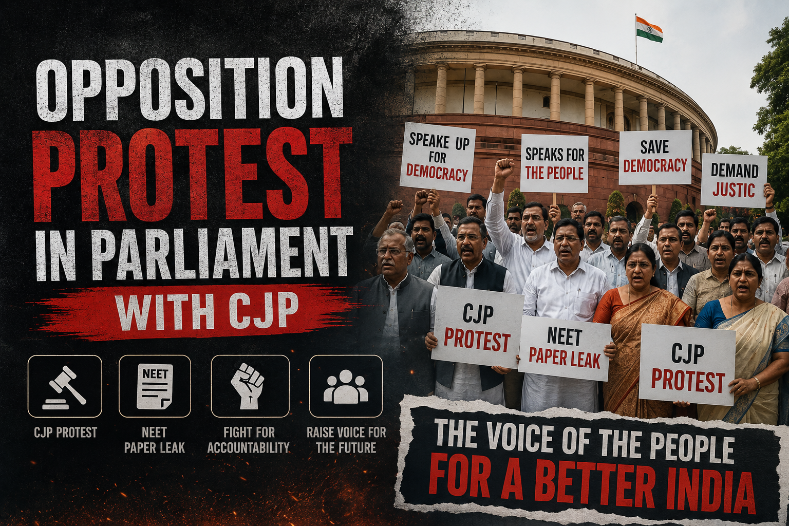 Opposition Protest in Parliament