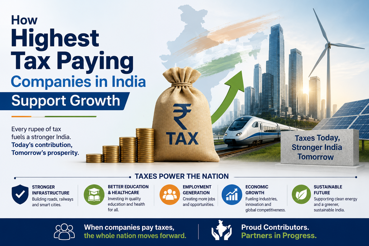 How Highest Tax Paying Companies in India Support Growth