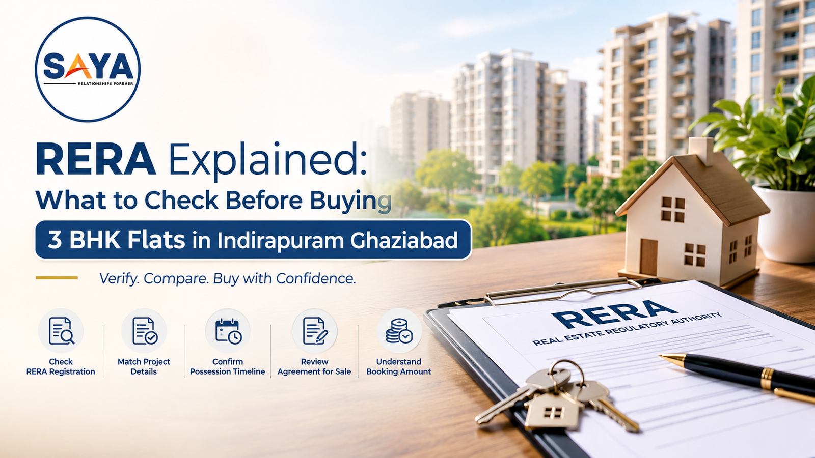 3 BHK Flats in Indirapuram Ghaziabad